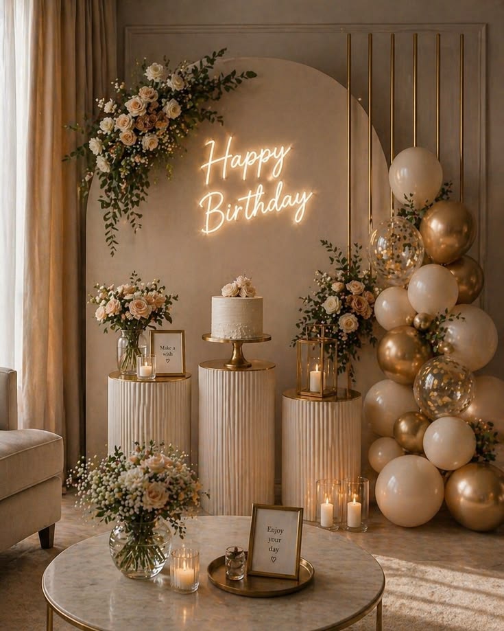 Elegant Birthday Decoration